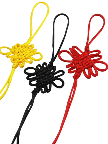 6 панцинисты Lun Pure Color Китайский узел материалов ручной ткацкой аксессуары для ткачества