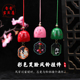 彩色笑脸合金铃铛亚克力平安风铃挂件 手工diy小饰品材料节庆装 饰