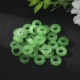 Маленькое кольцо с нефритом зелёное/10 шт