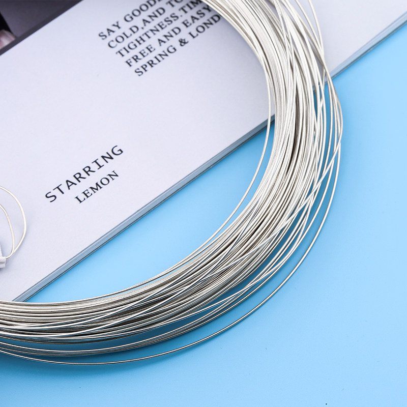 s925纯银丝 纯银丝细丝软丝素银 项链手链diy配件材料线 银线配饰