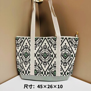 新疆艾德莱斯大容量民族风托特包旅游纪念品伴手礼搭配达人包邮