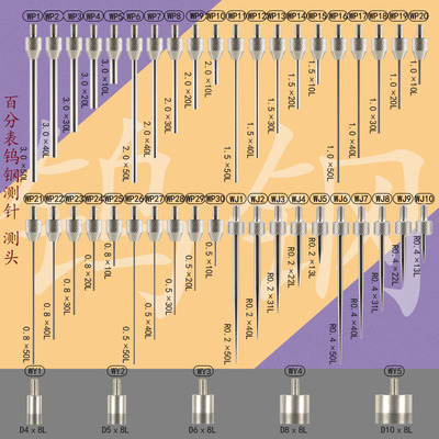 百分表测针钨钢高度规测头探针