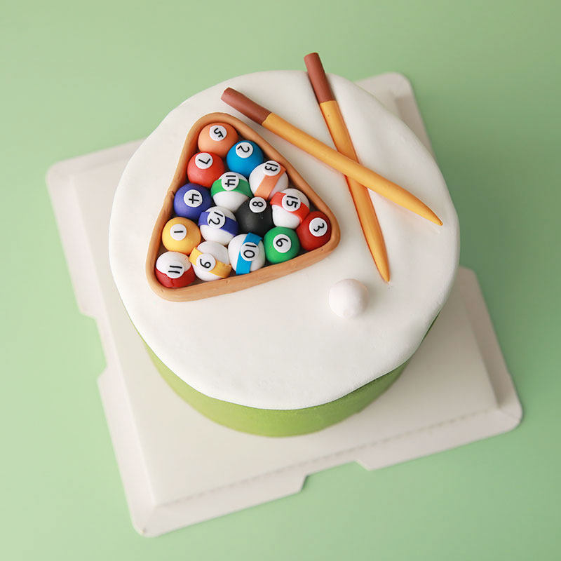 网红烘焙蛋糕装饰台球生日蛋糕软陶斯诺克球杆黑八派对装扮摆件,节庆用品/礼品,蛋糕/烘焙装饰用品,淘宝优惠券,粉丝福利购,淘宝优惠卷