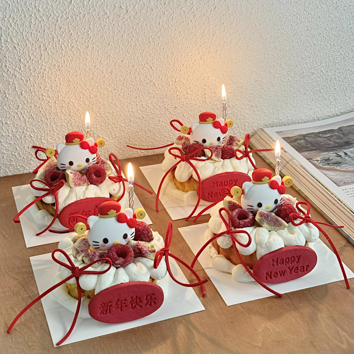 包邮网红烘焙蛋糕装饰摆件草莓碗财神元宝KT小猫新年快乐饼干插件,节庆用品/礼品,蛋糕/烘焙装饰用品,淘宝优惠券,粉丝福利购,淘宝优惠卷