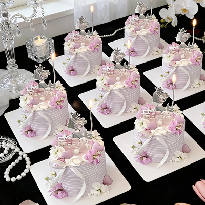 包邮网红烘焙蛋糕装饰ins风亚克力3.8皇冠女神头像插卡蝴蝶插件