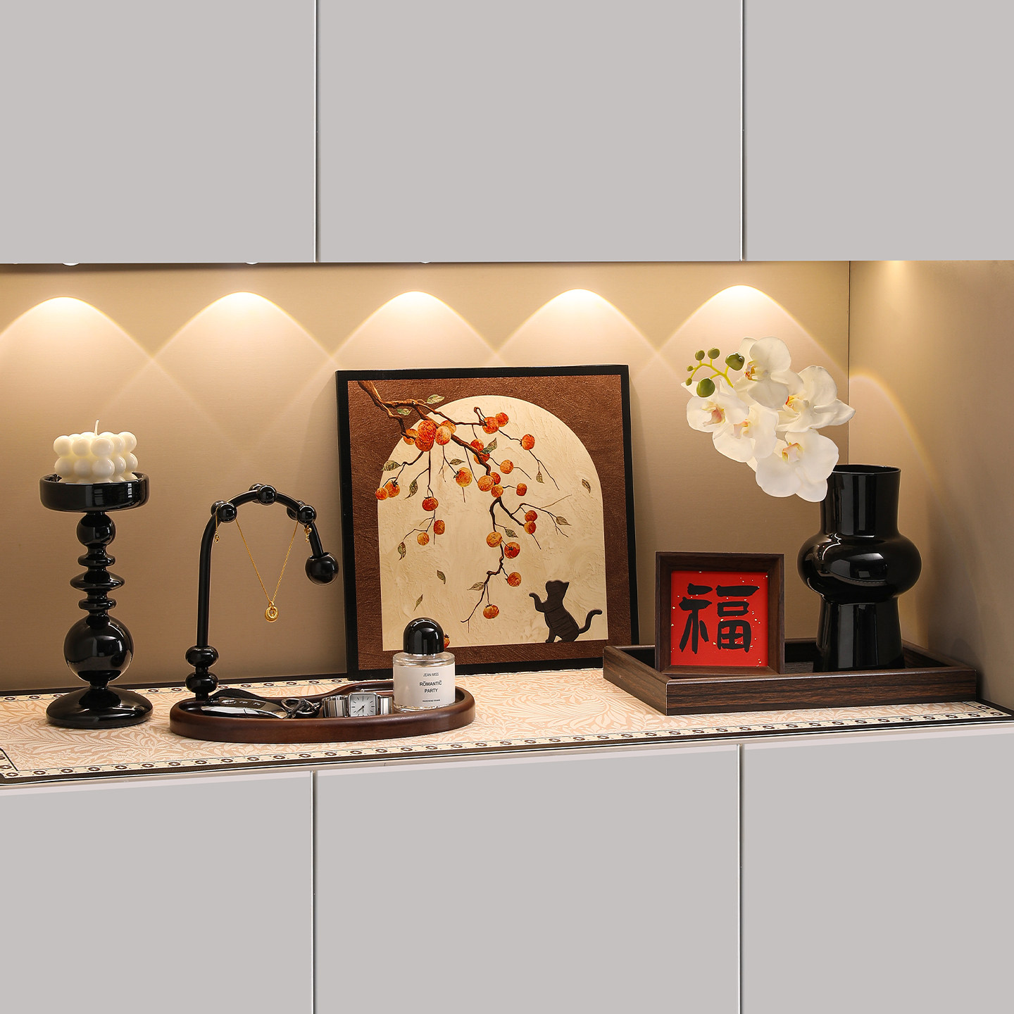 中古风入户玄关装饰摆件放钥匙收纳装饰画进门口法式复古鞋柜软装,家居饰品,装饰摆件,淘宝优惠券,粉丝福利购,淘宝优惠卷