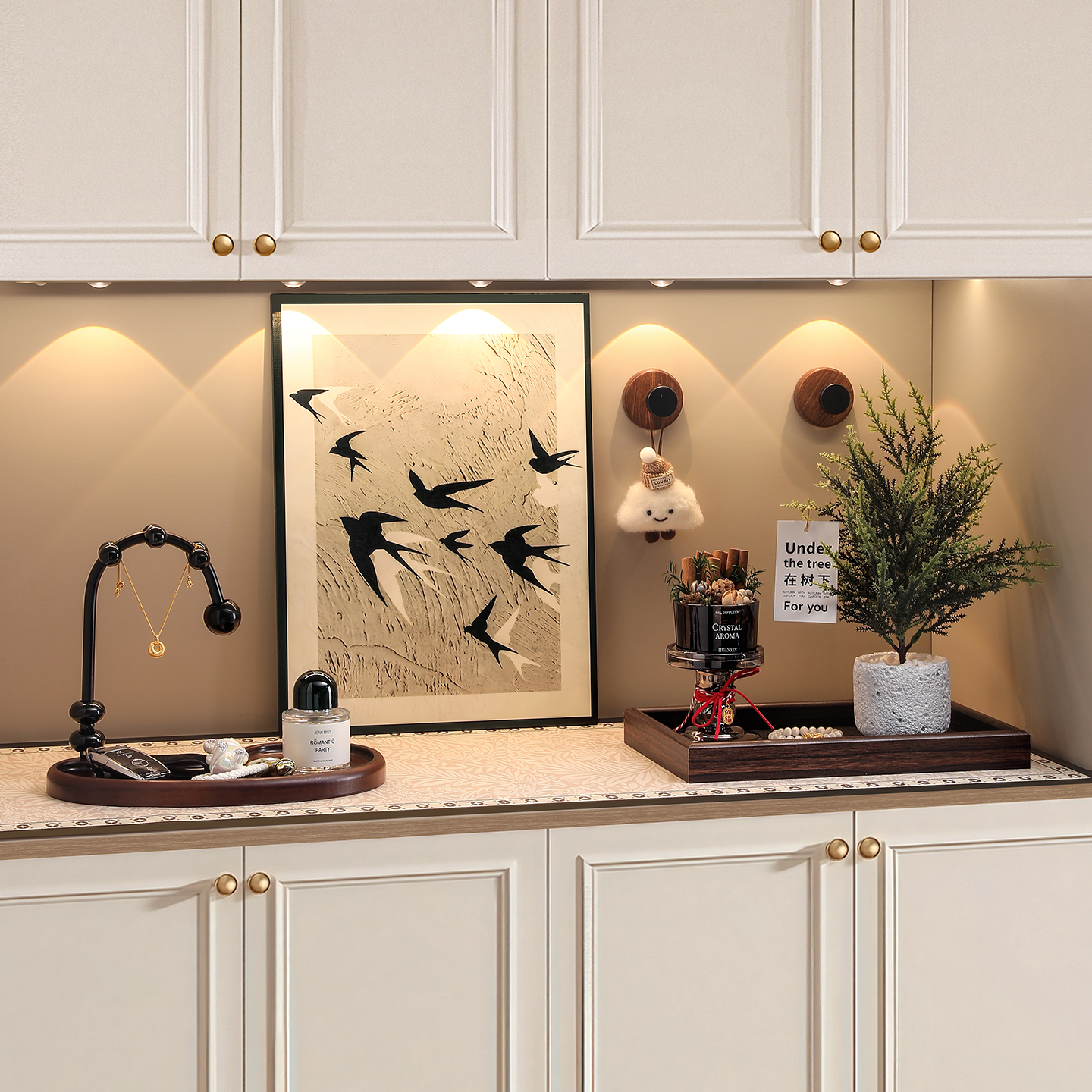 2026新款中古风玄关钥匙收纳摆件