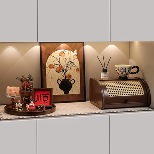 饰品新房乔迁礼物 柜餐边柜高级感装 玄关钥匙收纳装 饰摆件进门口鞋