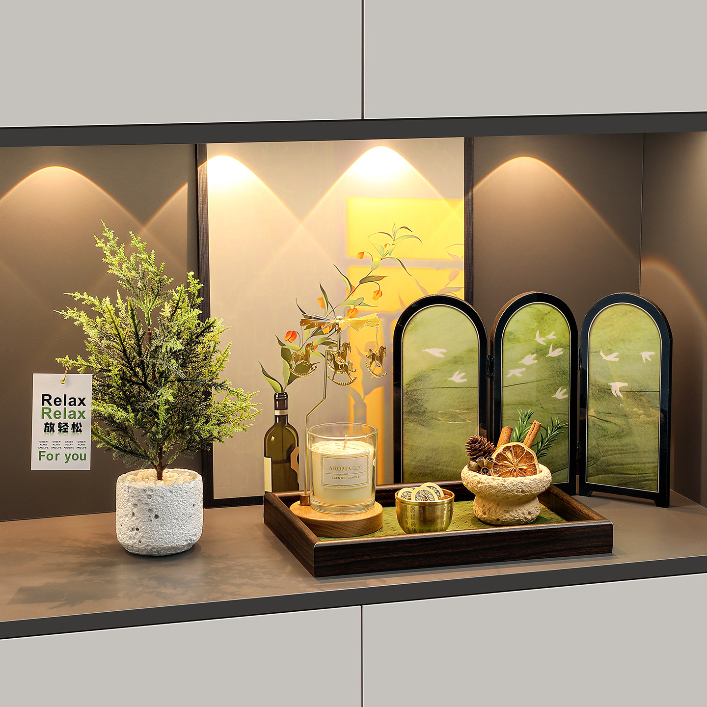 中古风玄关装饰摆件放钥匙收纳进门口客厅餐边柜装饰品高级感摆设,家居饰品,装饰摆件,淘宝优惠券,粉丝福利购,淘宝优惠卷