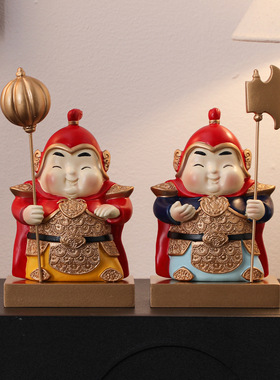 入户玄关创意门神摆件新居搬家