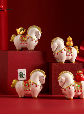 2026马年马上有钱吉祥物摆件