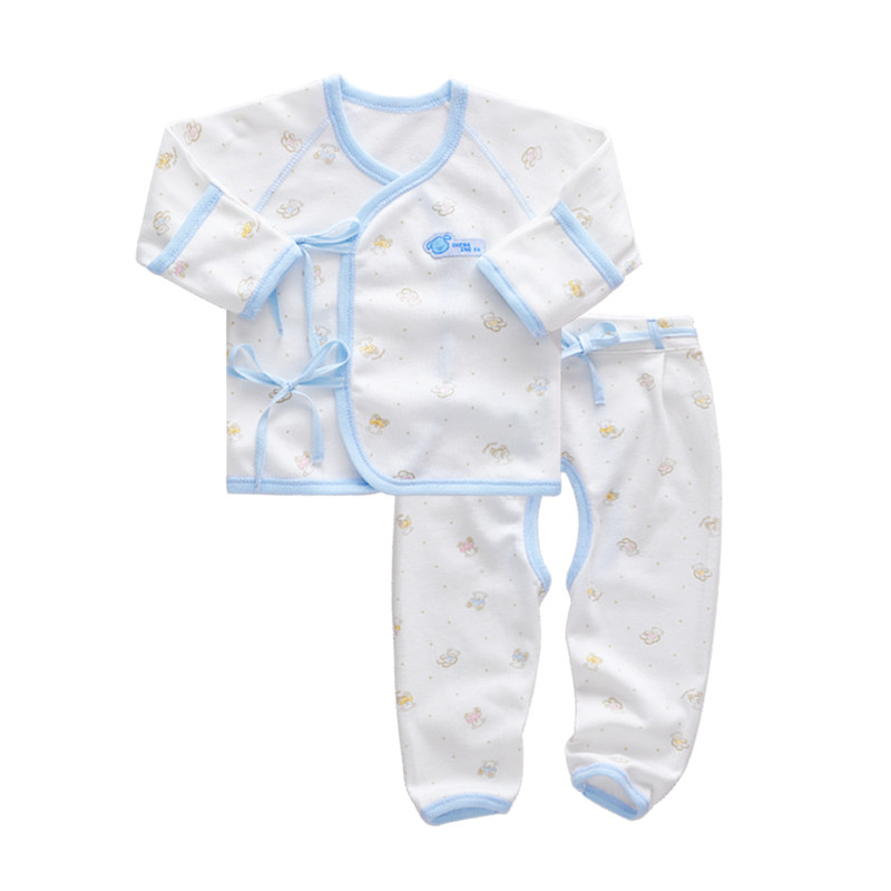 盛哲卡 0-3月纯棉 和尚服 新生儿衣服 秋冬宝宝纯棉内衣0-3个月
