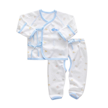 盛哲卡 0-3月纯棉 和尚服 新生儿衣服 秋冬宝宝纯棉内衣0-3个月