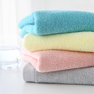包邮夏季薄款孚日洁玉纯棉毛巾纯色男女情侣家用洗脸毛巾全棉清爽