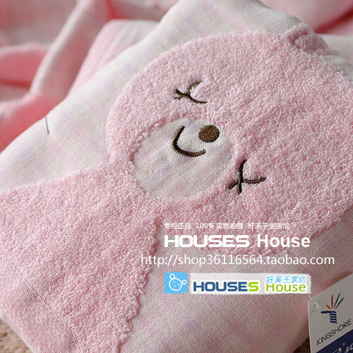 金号纱布儿童浴巾柔软吸水可爱兔纯棉无捻纱婴幼儿宝宝洗澡巾盖毯,居家布艺,浴巾,淘宝优惠券,粉丝福利购,淘宝优惠卷