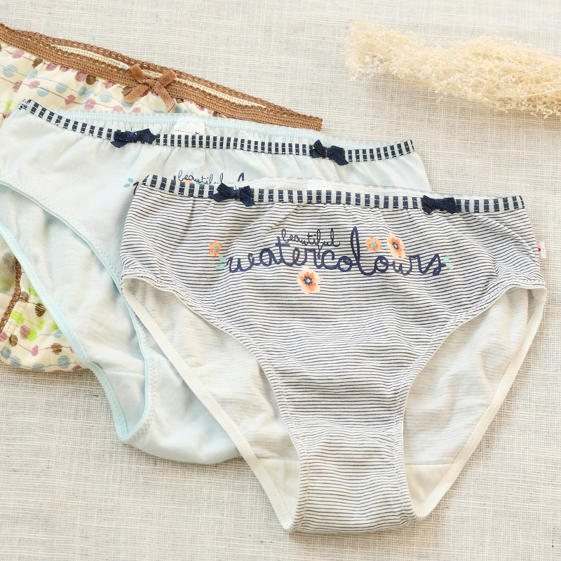 3条装女童纯棉内裤卡通儿童宝宝