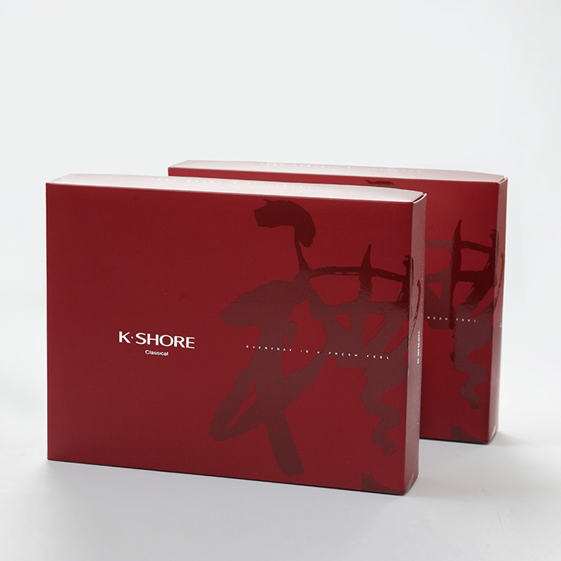 金号 红色喜庆福字包装盒子送礼两条装/三件套礼盒手提袋不含毛巾