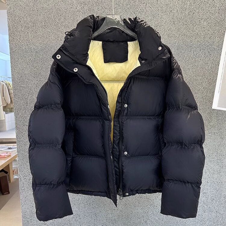 高端泡芙90%白鸭绒羽绒服女