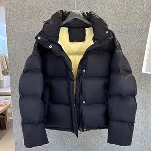 高端泡芙90%白鸭绒可脱卸帽羽绒服女2025新款 加厚面包服羽绒外套