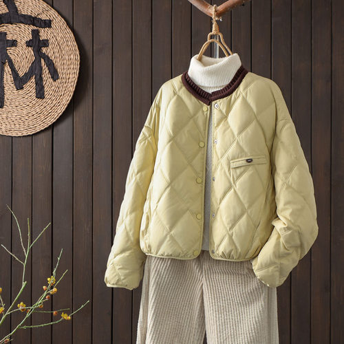 女装时尚百搭通勤羽绒服