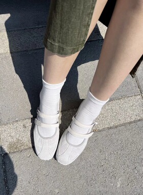 特价！天猫439！红白蓝酒心糖芭蕾红色运动玛丽珍夏薄底德训鞋子