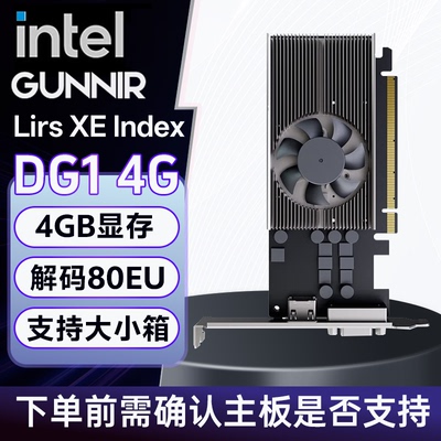 蓝戟GUNNIR独立显卡DG1半高全高