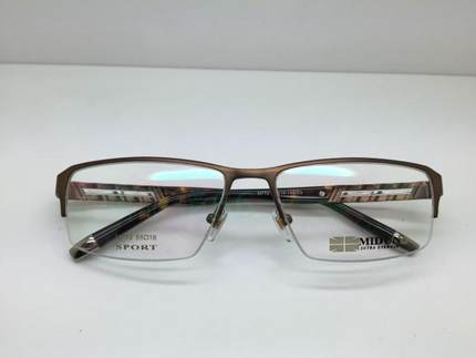 米顿眼镜 纯钛眼镜 近视镜架 眼镜框 半框款 M773
