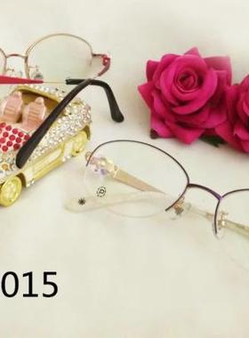 米顿眼镜 纯钛眼镜 近视镜架 眼镜框 半框款 162015