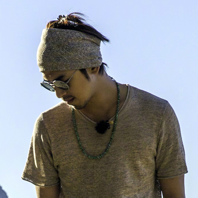 发带男秋冬外戴潮洗脸束发吸汗头巾头套宽边针织保暖运动头带女