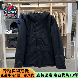 LACOSTE法国鳄鱼男士户外休闲保暖夹克鹅绒连帽羽绒服外套BH2545