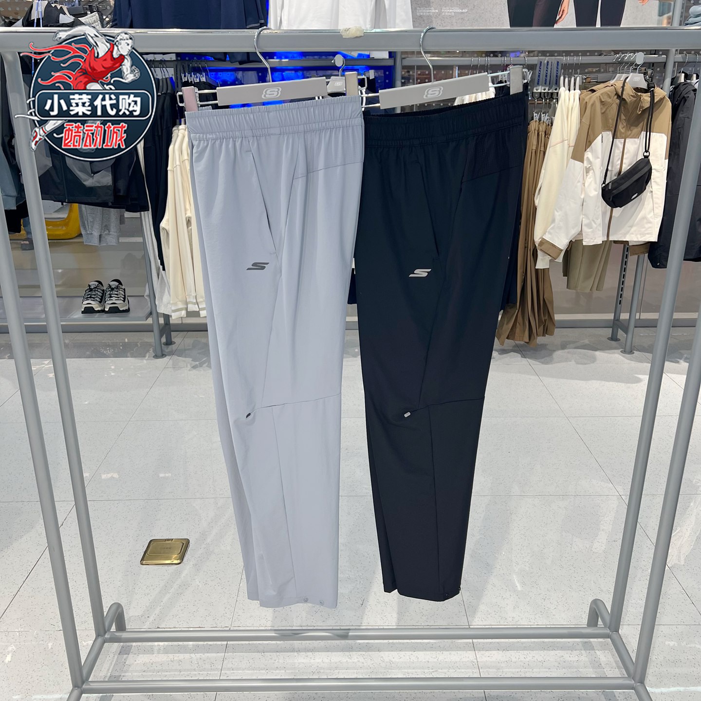 Skechers斯凯奇2025新款男裤休闲裤舒适运动透气梭织长裤P325M034