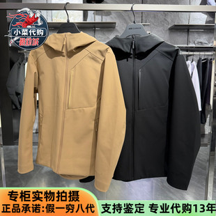 安踏冠军2025款男装户外梭织上衣凌锋MX软壳加绒冲锋衣152540612