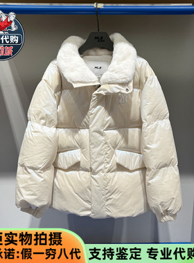 MLB女童装2025新款时尚可爱休闲运动鸭绒保暖羽绒服夹克7FDJB1056