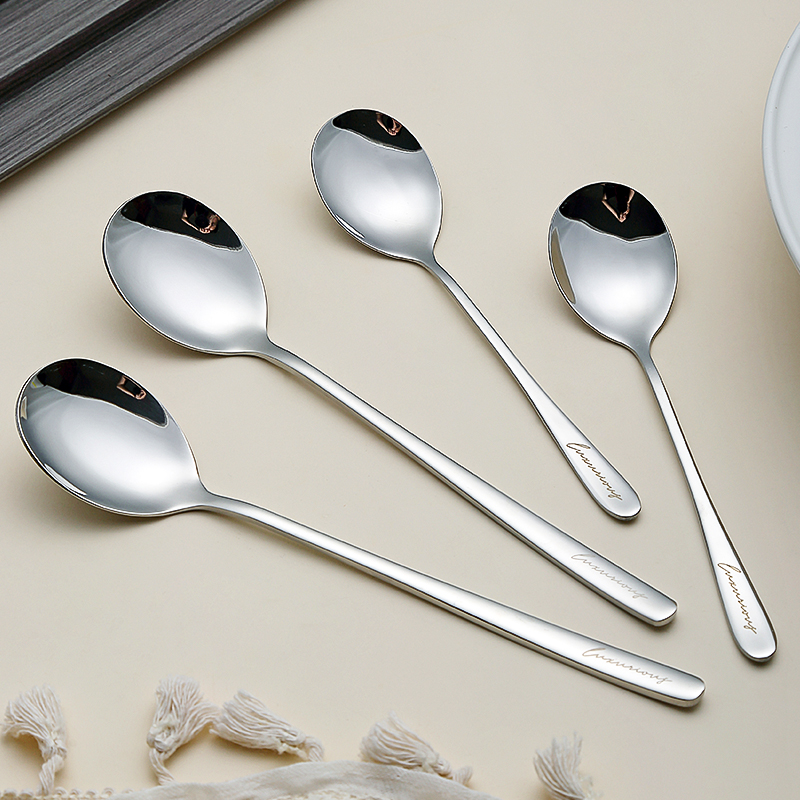 316不锈钢长柄勺子汤匙调羹汤勺