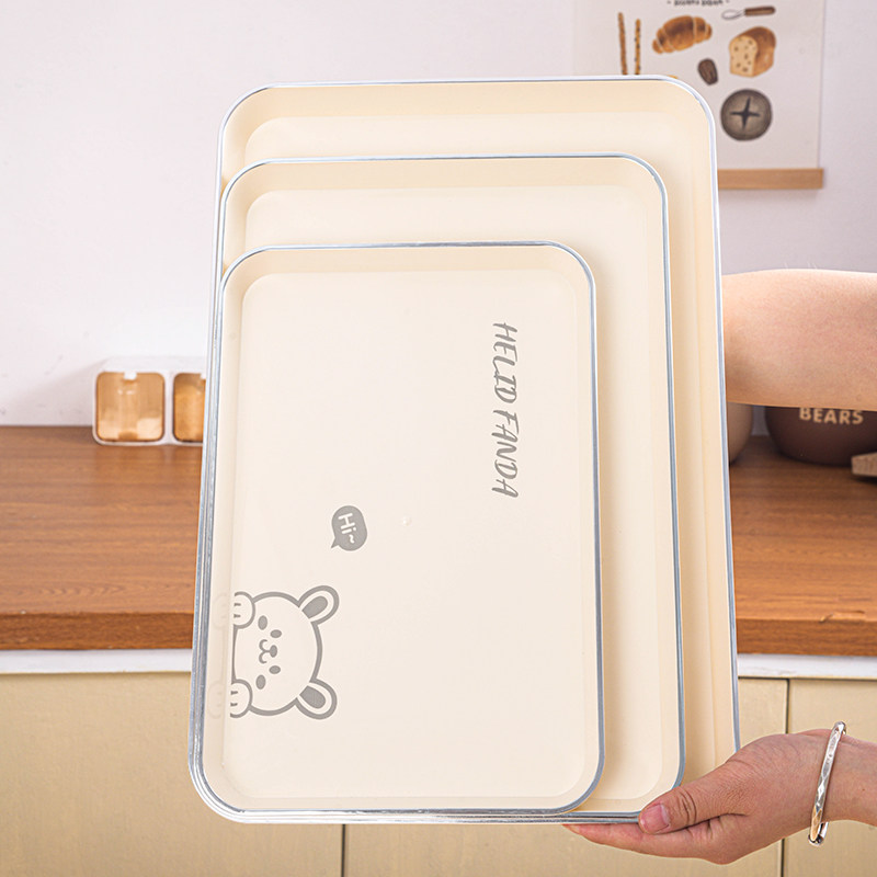 新款轻奢托盘家用放茶杯水杯茶盘塑料客厅茶几杯子长方形水果餐盘,餐饮具,盘,淘宝优惠券,粉丝福利购,淘宝优惠卷