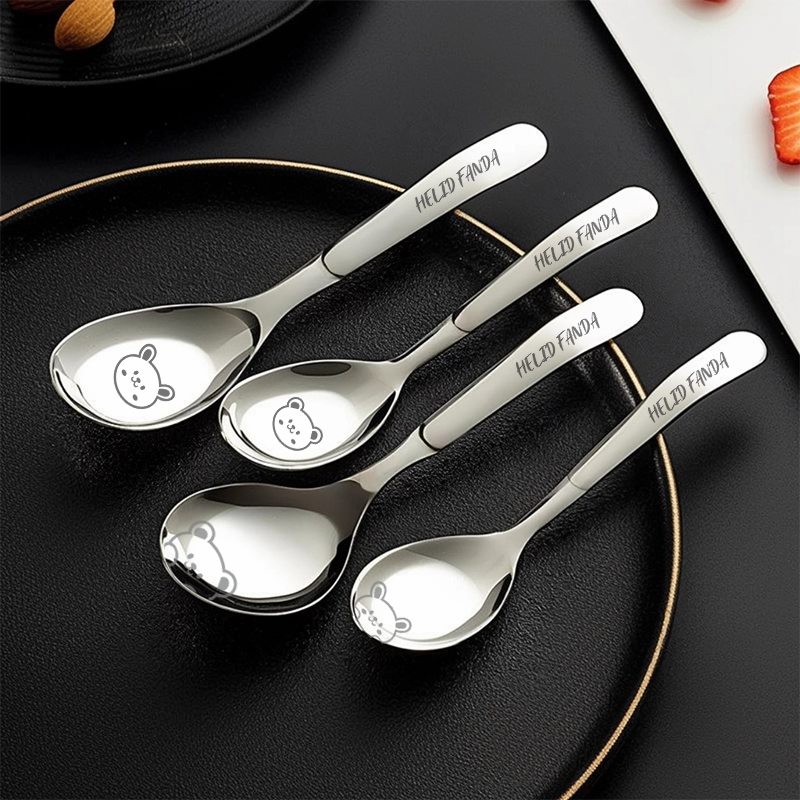 沃德百惠家用316不锈钢勺子食品级长柄圆勺汤勺汤匙调羹吃饭勺