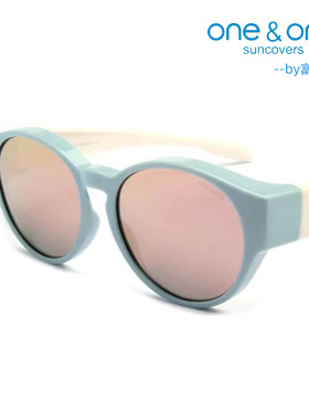 one&one近视太阳镜偏光套镜男女复古圆框眼镜防紫外线墨镜76703