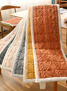 椅垫座垫长条长凳坐垫长椅换鞋垫子长板凳长方形卡座加厚防滑定制