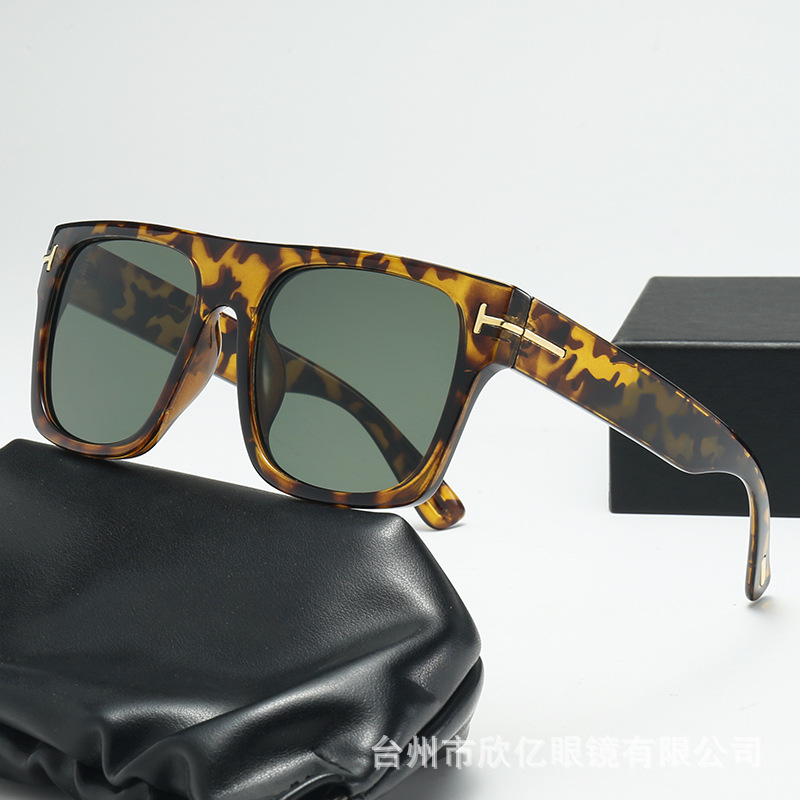 2025新款方形大框T字男女高级感太阳镜欧美跨境时尚潮流遮阳墨镜