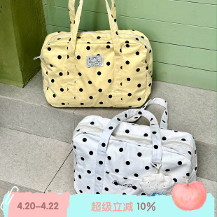 BLEU et ROSE【Polka dot】波点单肩包旅行袋休闲韩系波士顿包