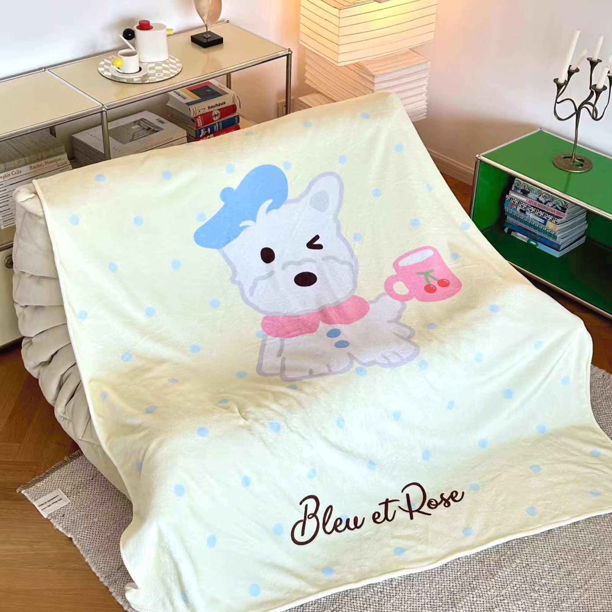 BLEU et ROSE【ZOO】原创法兰绒毛毯猫狗家居沙发盖毯空调毯