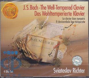 中图音像 钢琴4CD 巴赫：十二平均律 GD60949 RCA 李赫特