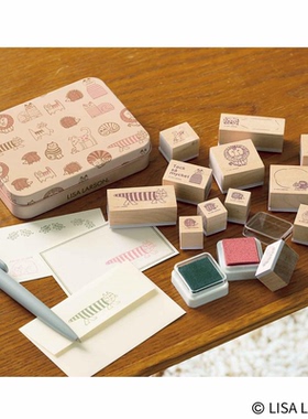 预售【深图日文】リンネル Liniere 2026年1月号 LISA LARSON 木制印章套装+限定花日历2026 时尚流行杂志 日本原版进口正版书