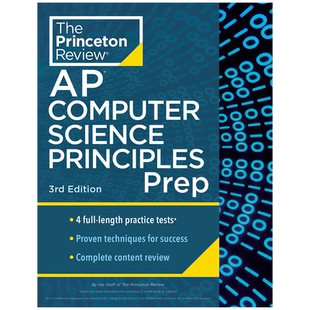 现货英文原版 普林斯顿评论AP计算机科学原理准备 Princeton Review AP Computer Science Principles Prep, 2024 答题技巧  备考