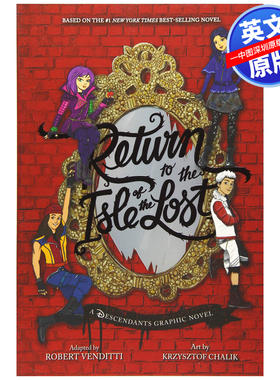 英文原版 Return to the Isle of the Lost The Graphic Novel 迷失岛2 回到迷失岛 漫画小说 魔法奇幻故事 进口英语书籍