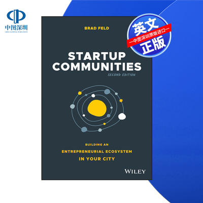 【预售 按需印刷】Wiley出版 创业社区：在你的城市建立创业生态系统 Startup Communities 进口英文正版书籍