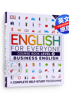 英文原版 DK新视觉 人人学英语 职场商业英语图解自学指南 English for Everyone Business English Level 2 Course Book