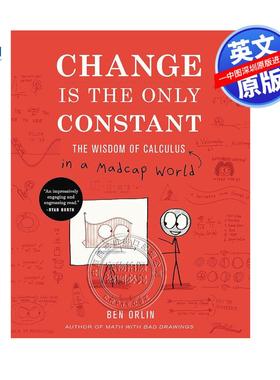 预售英文原版 唯一不变的是变 快乐数学微积分启蒙书 精装 讲述28个数学故事的微积分智慧 Change Is the Only Constant Madcap