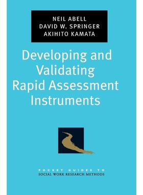 预售【按需印刷】英文原版 Developing and Validating Rapid Assessment Instruments开发和验证快速评估工具 牛津大学出版 原版
