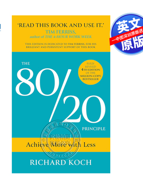 英文原版 80/20原则 二八帕累托法则 少花多赚的秘诀 二八定律 The 80/20 Principle Achieve More with Less